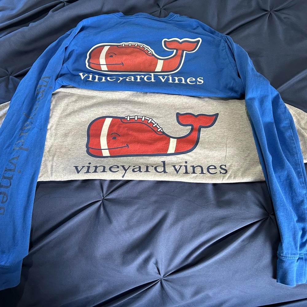 Vineyard Vines Football Long sleeve t-shirt and shirt sleeve t-shirt